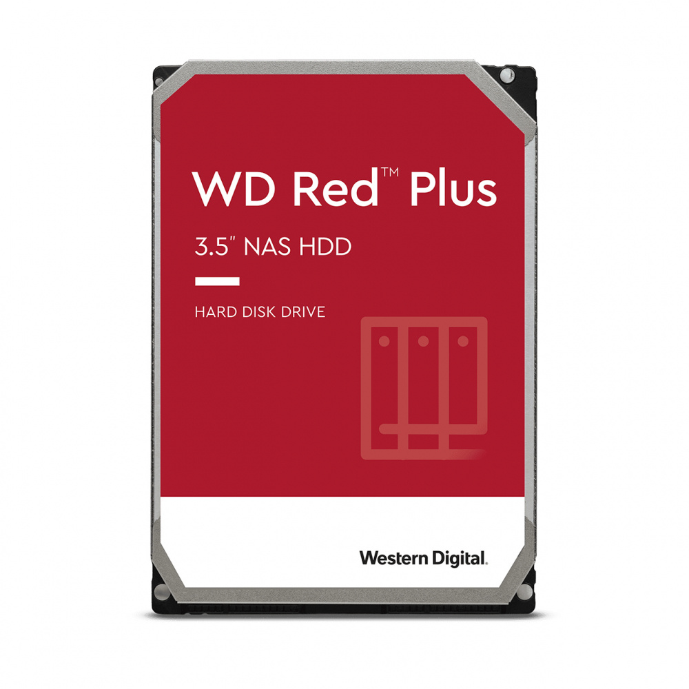 Disco Duro para NAS Western Digital WD Red Plus 3.5", 2TB, SATA III, 6 Gbit/s, 5400RPM, 64MB Caché