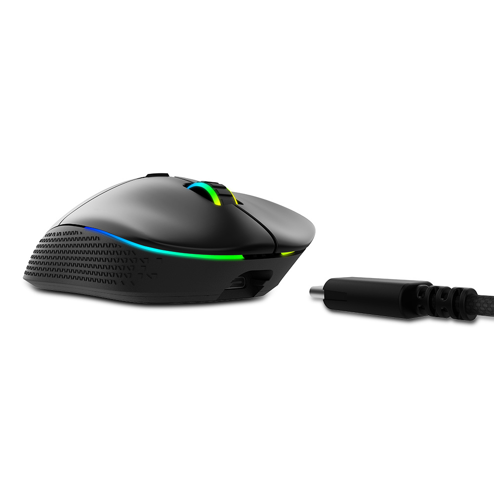 Mouse Gamer XPG Óptico ALPHA WIRELESS, Alámbrico/Inalámbrico, Bluetooth/USB-C, 16000DPI, Negro