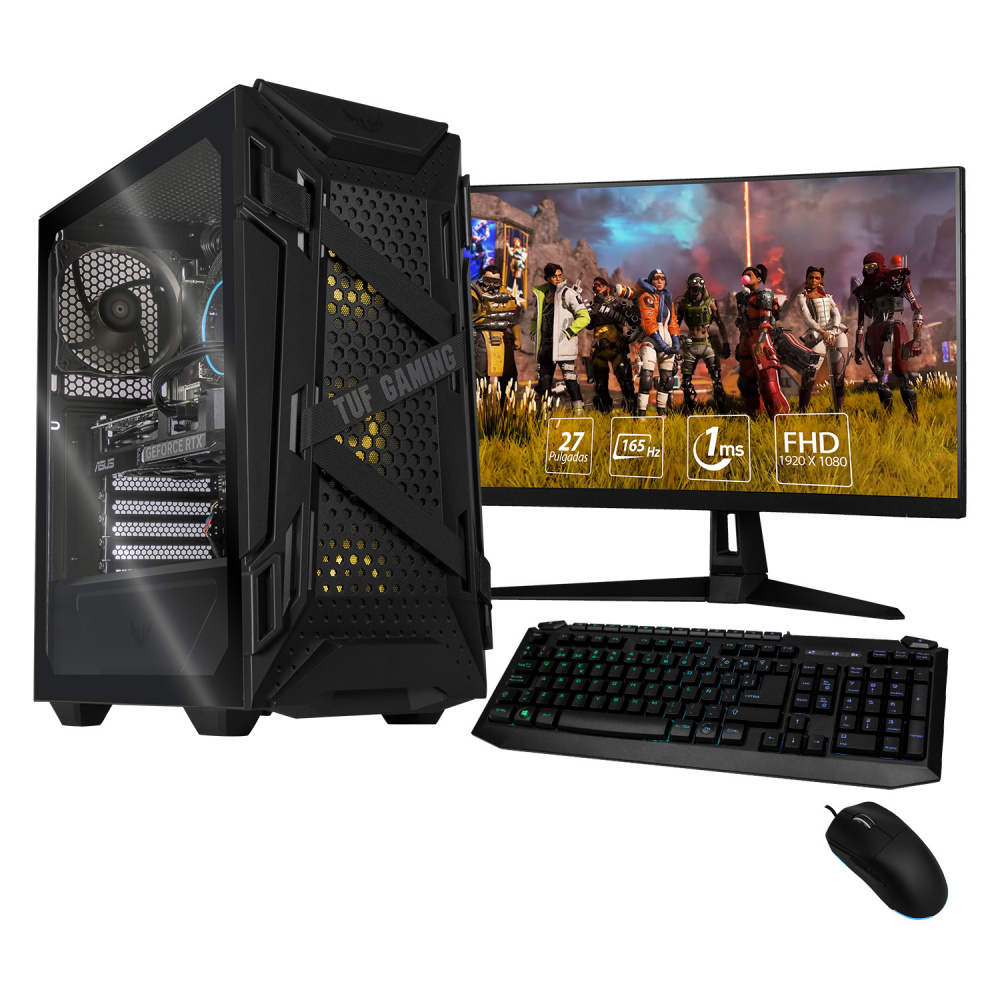 Computadora Gamer Xtreme PC Gaming CM-50271, Intel Core i7-12700F 2.10GHz, 32GB, 2TB SSD, Wi-Fi, NVIDIA GeForce RTX 4070 Super, Windows 11 Prueba, Negro ― incluye Monitor 27", Teclado y Mouse