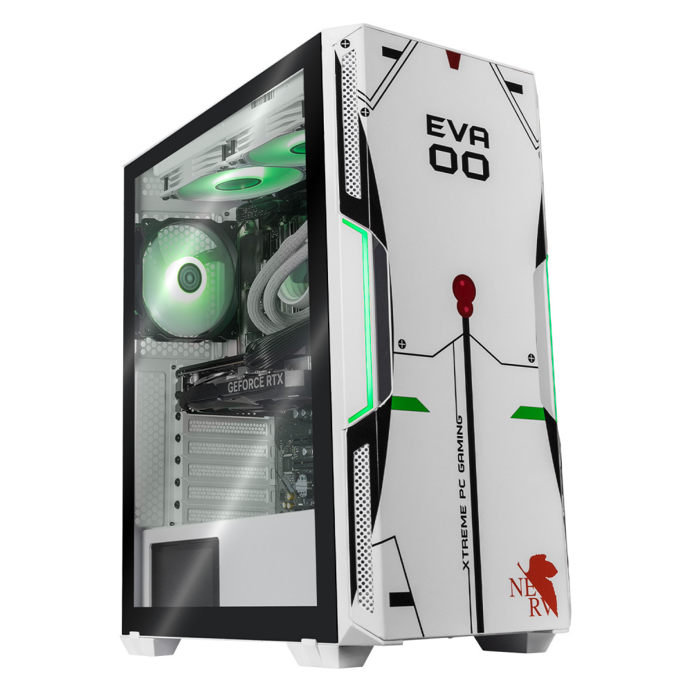 Computadora Gamer Xtreme PC Gaming CM-80026, AMD Ryzen 9 5900X 3.70GHz, 32GB, 4TB HDD + 500GB SSD, Wi-Fi, NVIDIA Geforce RTX 4060, Windows 10 Prueba, Blanco Evangelion