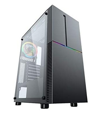 Gabinete Yaguaret Raider con Ventana RGB, EATX/Micro ATX/Mini-ATX, USB 2.0/3.0, sin Fuente, Negro