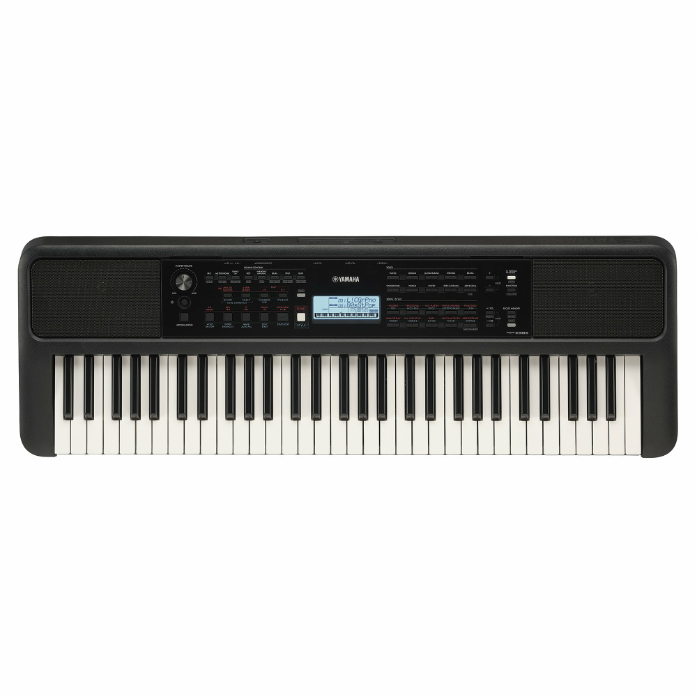 Yamaha Teclado Digital PSR-E383, 61 Teclas, Negro