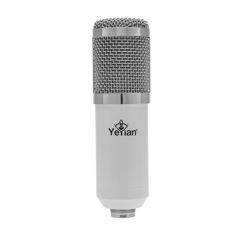 Yeyian Kit Microfono para Streaming Agile, USB, Blanco ― incluye Soporte de Brazo, Soporte Amortiguador, Filtro, Abrazadera y Cable USB