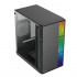 Gabinete Acteck Fusion II GI440 con Ventana, Micro Tower, Micro ATX/Mini-ITX, USB 2.0/3.0, con Fuente de 500W, sin Ventiladores Instalados, Negro ― Daño en la esquina superior y mitad superior.  2