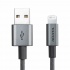 Adata Cable de Carga Certificado MFi Lightning Macho - USB A Macho, 1 Metro, Titanio, para iPod/iPhone/iPad  1