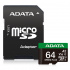 Memoria Flash Adata Speed Plus, 64GB MicroSDXC UHS-I Clase 10, con Adaptador  2