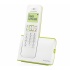 Alcatel Teléfono DECT G280 Duo, Inalámbrico, Altavoz, Identificador de Llamadas, Verde/Blanco  1