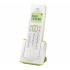 Alcatel Teléfono DECT G280 Duo, Inalámbrico, Altavoz, Identificador de Llamadas, Verde/Blanco  3