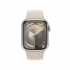 Apple Watch Serie 9 GPS, Caja de Aluminio Color Blanco Estelar de 41mm, Correa Deportiva S/M Color Blanco Estelar  2