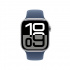 Apple Smartwatch Watch Series 10 GPS, Caja de Aluminio Color Plata de 42mm, Correa Deportiva S/M Color Azul  2