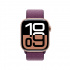 Apple Watch Series 10 GPS, Caja de Aluminio Color Oro Rosa de 42mm, Correa Deportiva Morado  2