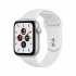 Apple Watch SE GPS, Caja de Aluminio Color Plata de 44mm, Correa Deportiva Blanca  1
