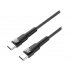 Argomtech Cable USB-C Macho - USB- C Macho, 1.8 Metros, Negro  1