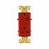 Arrow Hart Tomacorriente 8362RD, 2 Enchufes, 125V, 20A, Rojo  1