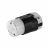 Arrow Hart Conector de Media Vuelta AH5469, 20A, 250V, NEMA  6-20P, Negro/Blanco  5