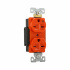 Arrow Hart Tomacorriente AHIG5362RN, 2 Enchufes, 250V, 15A, Naranja  3