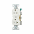 Arrow Hart Tomacorriente BR20W, 2 Enchufes, NEMA L23-30R, 125V, 20A, Blanco  1