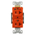 Arrow Hart Tomacorriente IG8300RN, 2 Enchufes, 125V, 20A, Naranja  1