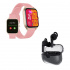 Binden Smartwatch ERA DAY, Touch, Bluetooth, Android/iOS, Rosa - Incluye Audífonos One Pods Negro  1