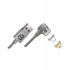 Blackpcs Cable de Carga USB A Macho - Lightning/Micro USB Macho, 1 Metro, Plata, para iPod/iPhone/iPad/Android  1