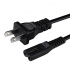 BRobotix Cable de Poder C8 Coupler - NEMA 1-15P, 1.8 Metros, Negro  1