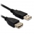 BRobotix Cable USB A Hembra - USB A Macho, 90cm, Negro  1