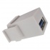 BRobotix Adaptador USB Hembra - USB Hembra, Blanco  2