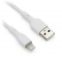 BRobotix Cable de Carga Lightning Macho - USB A Macho, 1 Metro, Blanco, para iPhone/iPad  1