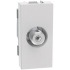 Bticino Placa de Pared JW4202FQ, Coaxial, 1 Puerto, Blanco  1