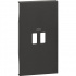 Bticino Placa de Pared KG12C, 2 Puertos USB, Negro  1