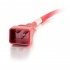 C2G Cable de Poder C20 Acoplador Macho - C19 Acoplador Hembra, 1.2 Metros, Rojo  3