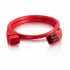 C2G Cable de Poder C20 Acoplador Macho - C19 Acoplador Hembra, 1.2 Metros, Rojo  4