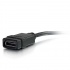 C2G Cable Mini HDMI Macho - HDMI Hembra, 20cm, Negro  2