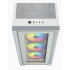 Gabinete Corsair iCUE 4000X RGB con Ventana, Midi-Tower, ATX, USB 3.0, sin Fuente, Blanco ― Daños menores / estéticos - Daño en la pata izquierda frontal  4