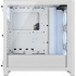 Gabinete Corsair iCUE 4000D RGB AIRFLOW con Ventana, Midi-Tower, ATX, USB 3.2, sin Fuente, 3 Ventiladores RGB Instalados, Blanco ― Daños mayores pero funcional - Panel frontal desprendido.  3