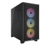 Gabinete Corsair 3000D RGB AIRFLOW con Ventana, Midi-Tower, ATX, USB 3.2, sin Fuente, 3 Ventiladores RGB Instalados, Negro ― Daños menores / estéticos - Rayón en la parte inferior  1
