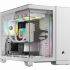 Gabinete Corsair iCUE LINK 2500X RG, Micro-Tower, Micro-ATX/Mini-ITX, USB 3.0, sin Fuente, 2 Ventiladores Instalados, Blanco ― Abierto  1