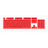 ﻿Corsair Set de 104 Teclas PBT DOUBLE-SHOT PRO, para Teclados Mecánicos, Rojo  1