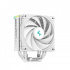 Disipador CPU DeepCool AK400 Digital WH, 120mm, 500 - 1850RPM, Blanco  2