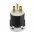 Eaton Conector de Nylon AH5666, 15A, 250, NEMA 6-15P, Negro/Blanco  1