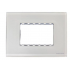 Estevez Placa de Pared N2473-CB, 3 Puertos, Cristal Blanco  1