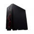 Gabinete Evotec Keops con Ventana, Full-Tower, ATX, USB 3.2, sin Fuente. Negro/Rojo  3