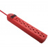 Fussion Acustic Barra Multicontactos PBR-4505, 6 Salidas AC, 127V, 78cm, Rojo  2