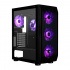 Gabinete Game Factor CSG400, Midi-Tower, ATX/M-ATX/ITX/E-ATX, USB 2.0/3.2, sin Fuente, 5 Ventiladores ARGB Instalados, Negro  1