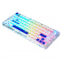 Teclado Gamer Game Factor KBG800 RGB 60%, Teclado Mecánico, Switch Gray, Inalámbrico, Blanco (Español)  2