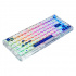 Teclado Gamer Game Factor KBG800 RGB 60%, Teclado Mecánico, Switch Gray, Inalámbrico, Blanco (Español)  3