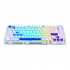 Teclado Gamer Game Factor KBG800 RGB 60%, Teclado Mecánico, Switch Gray, Inalámbrico, Blanco (Español)  8