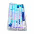 Teclado Gamer Game Factor KBG800 RGB 60%, Teclado Mecánico, Switch Gray, Inalámbrico, Blanco (Español)  4