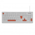 Teclado Getttech GGK-ESMWR-02-WH, Alámbrico, USB, Blanco (Español)  1