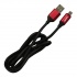 Ghia Cable USB A Macho - Micro USB A Macho, 1 Metro, Negro/Rojo  2